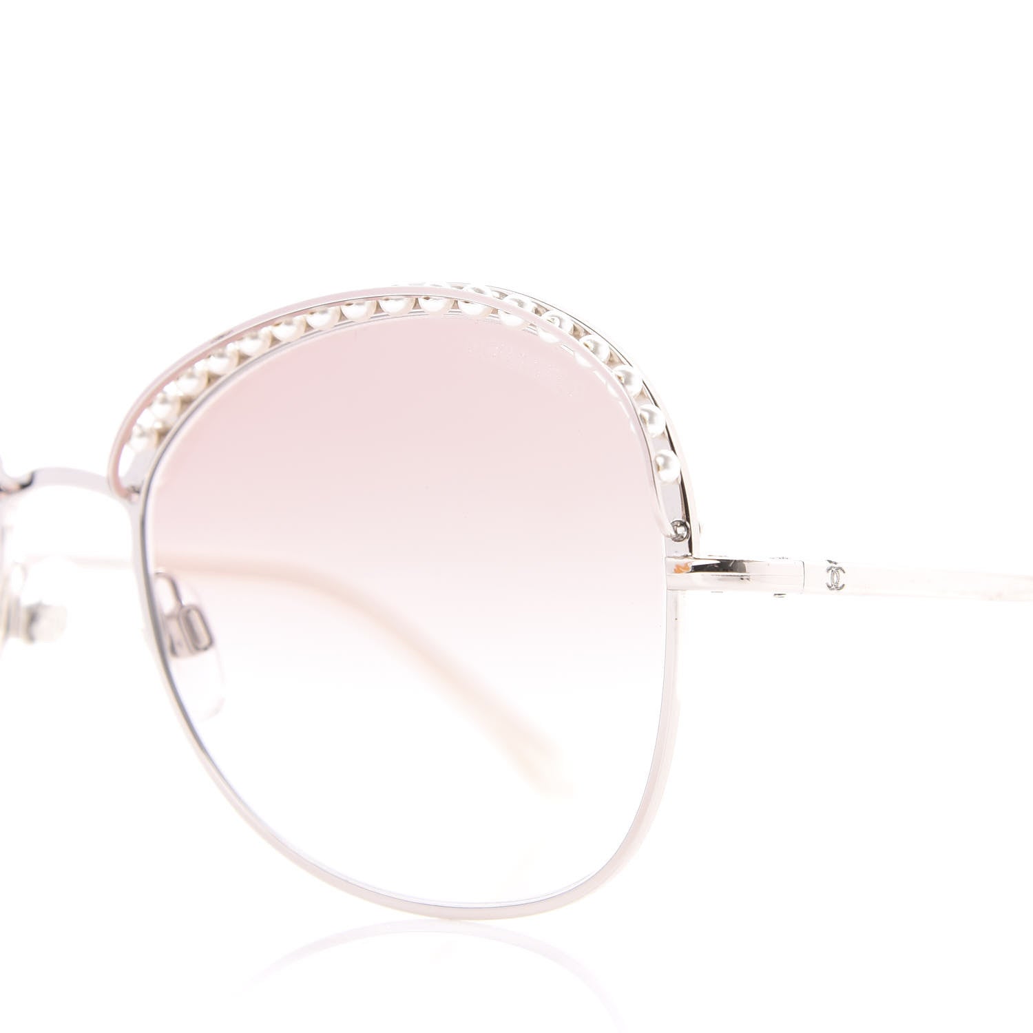 Chanel Pearl Sunglasses 4246-H Pink Gold 5 of 8