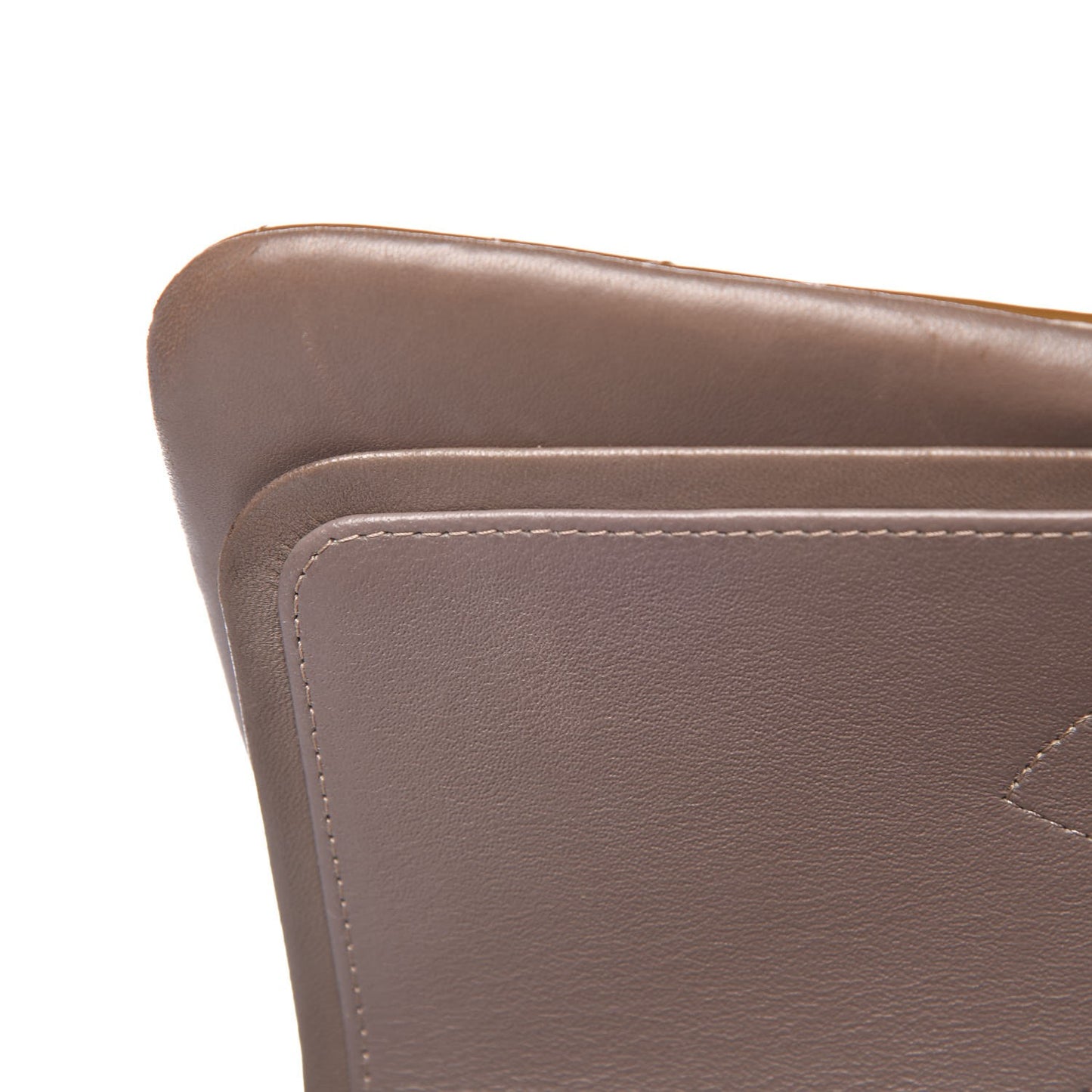 Patent Quilted Double Flap Light Brown