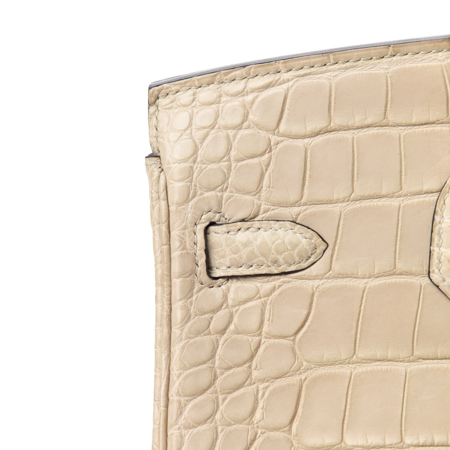 Hermes Matte Alligator Birkin 25 Trench 11 of 34