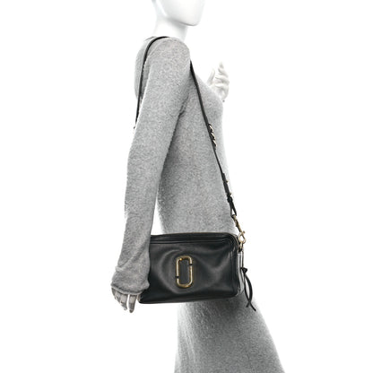 Marc Jacobs Supple Natural Grain Calfskin The Softshot 27 Bag Black 2 of 9