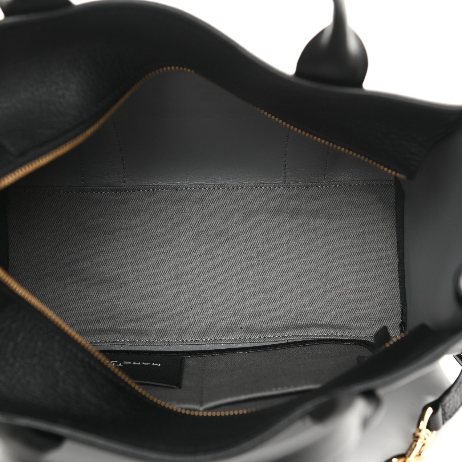 Marc Jacobs Grained Calfskin Medium The Tote Bag Black 4 of 12