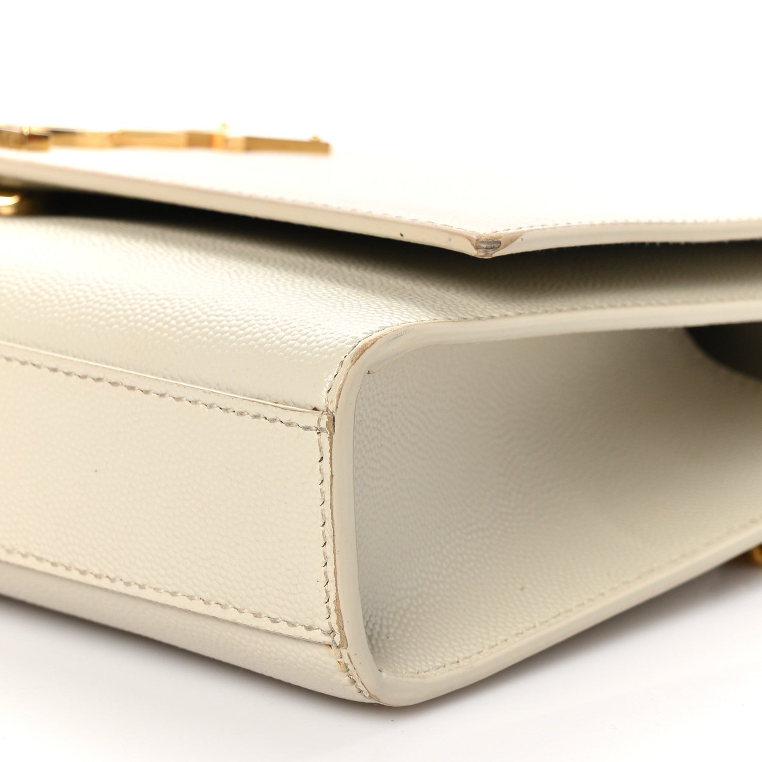 Saint Laurent Grain De Poudre Medium Monogram Kate Satchel Crema Soft 10 of 13