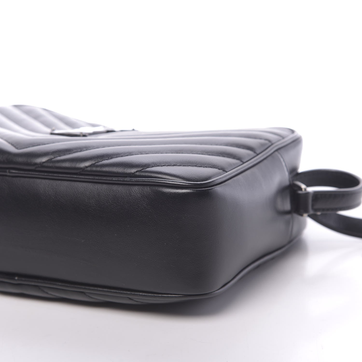 Saint Laurent Calfskin Matelasse Monogram Lou Camera Bag Black 9 of 11