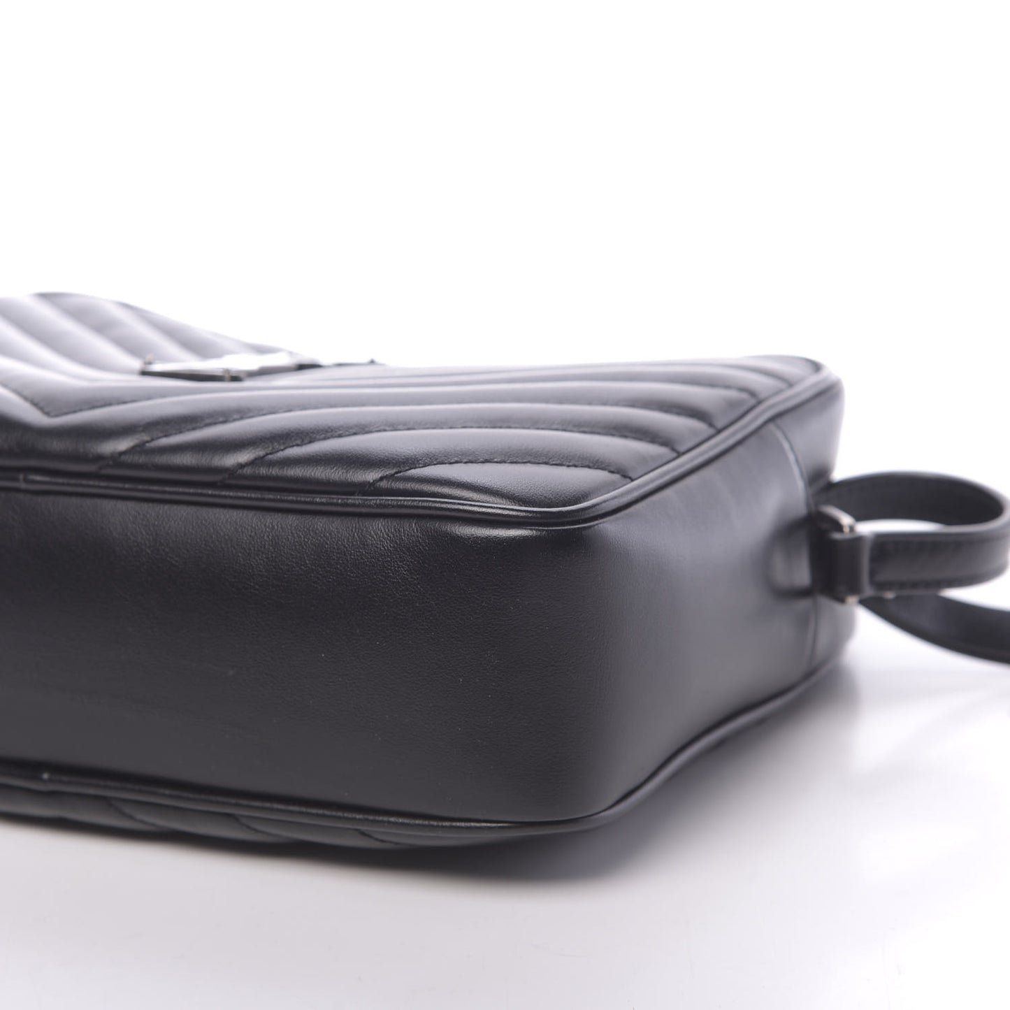 Calfskin Matelasse Monogram Lou Camera Bag Black