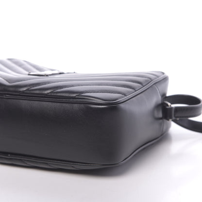 Saint Laurent Calfskin Matelasse Monogram Lou Camera Bag Black 9 of 11