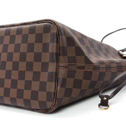 Louis Vuitton Damier Ebene Neo Neverfull MM Rose Ballerine 12 of 13