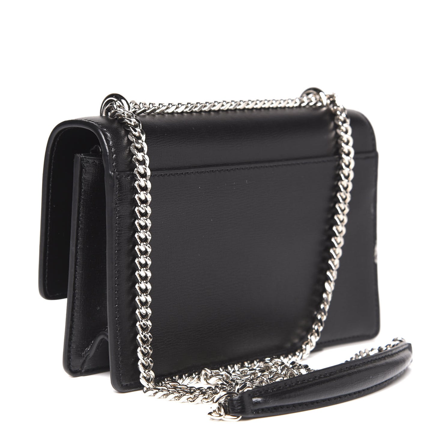 Calfskin Monogram Sunset Chain Wallet Black