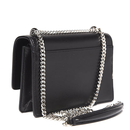 Saint Laurent Calfskin Monogram Sunset Chain Wallet Black 2 of 9