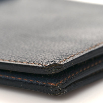 Hermes Buffle Dimitri Long Wallet Bleu Thalassa 9 of 12