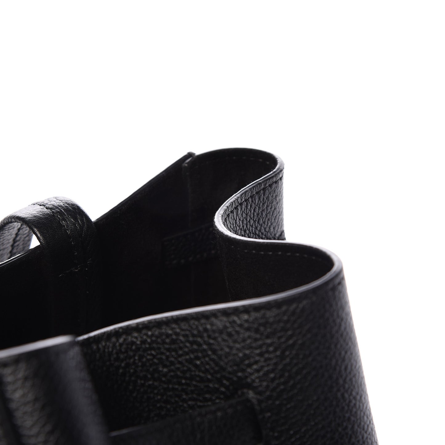Soft Grained Calfskin Medium Belt Cabas Phantom Black
