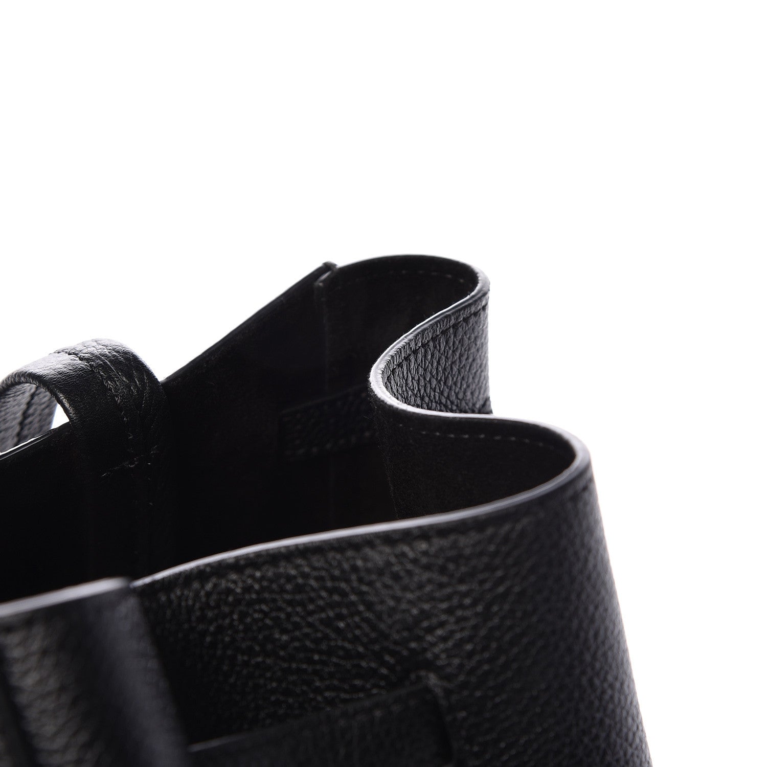 Celine Soft Grained Calfskin Medium Belt Cabas Phantom Black 10 of 12