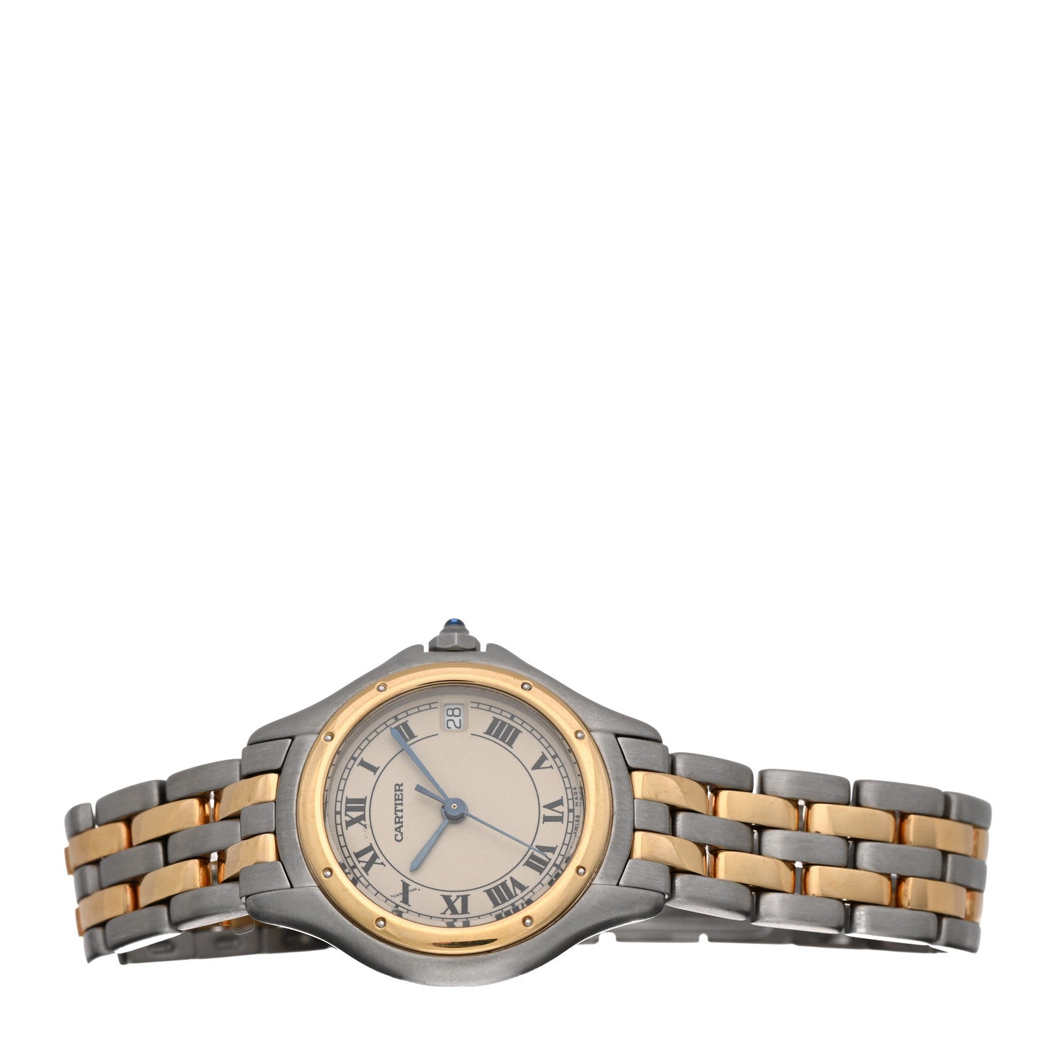 Cartier Stainless Steel 18K Yellow Gold 26mm Cougar Quartz Watch 2 of 4