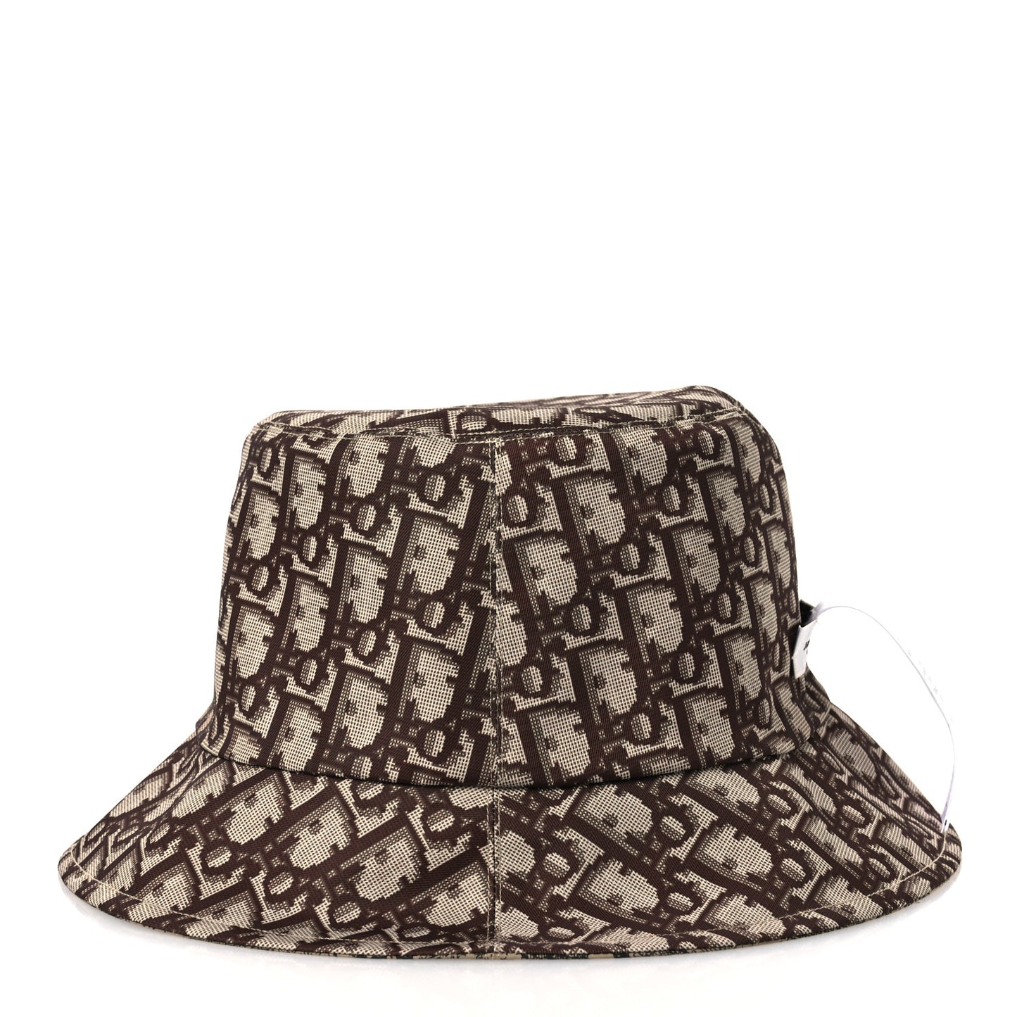 Oblique Toile De Jouy Reversible Teddy-D Brim Bucket Hat 59 Hazelnut Black