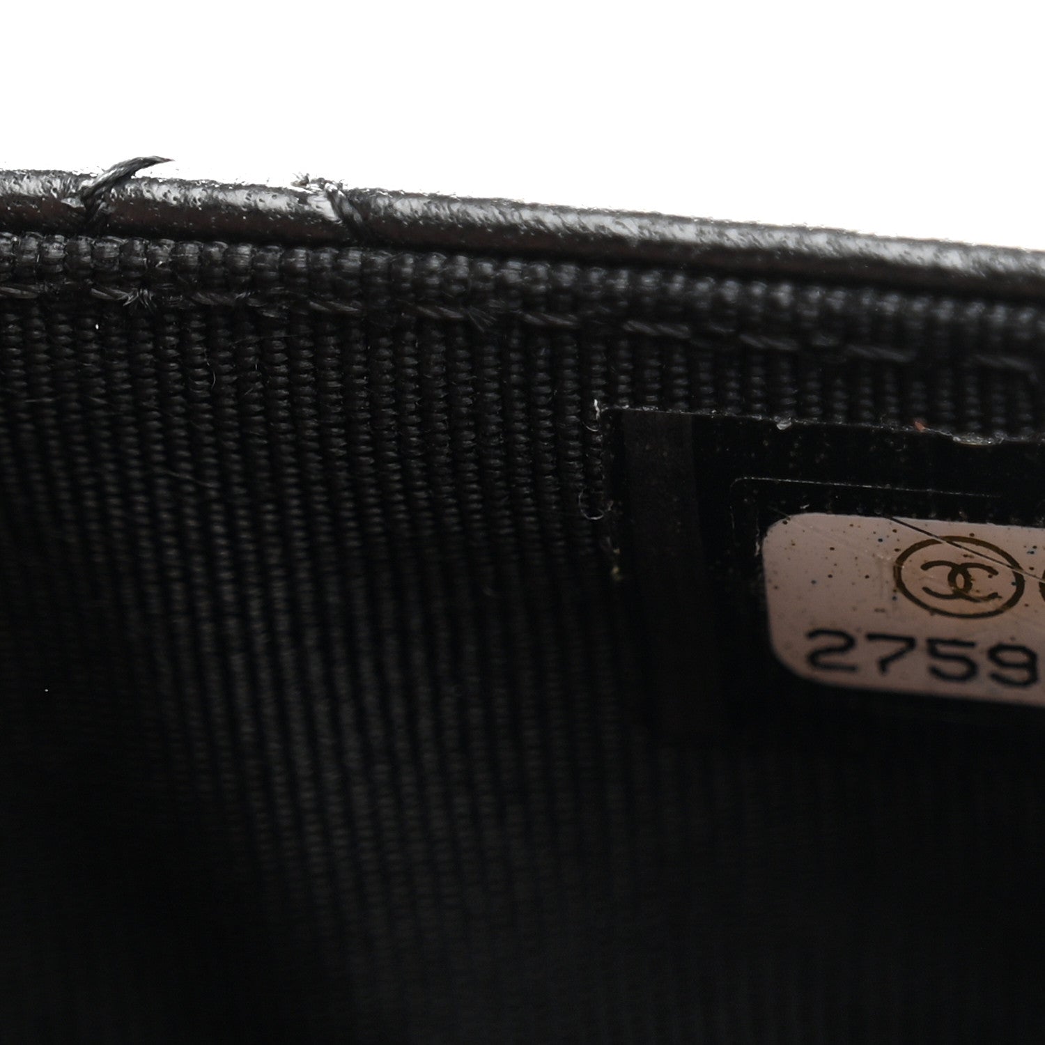 Chanel Lambskin Quilted Flap Card Holder Wallet Black 8 of 10
