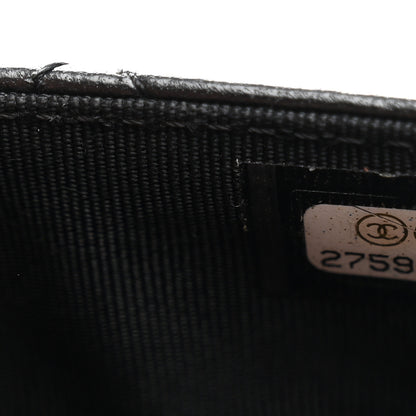 Chanel Lambskin Quilted Flap Card Holder Wallet Black 8 of 10