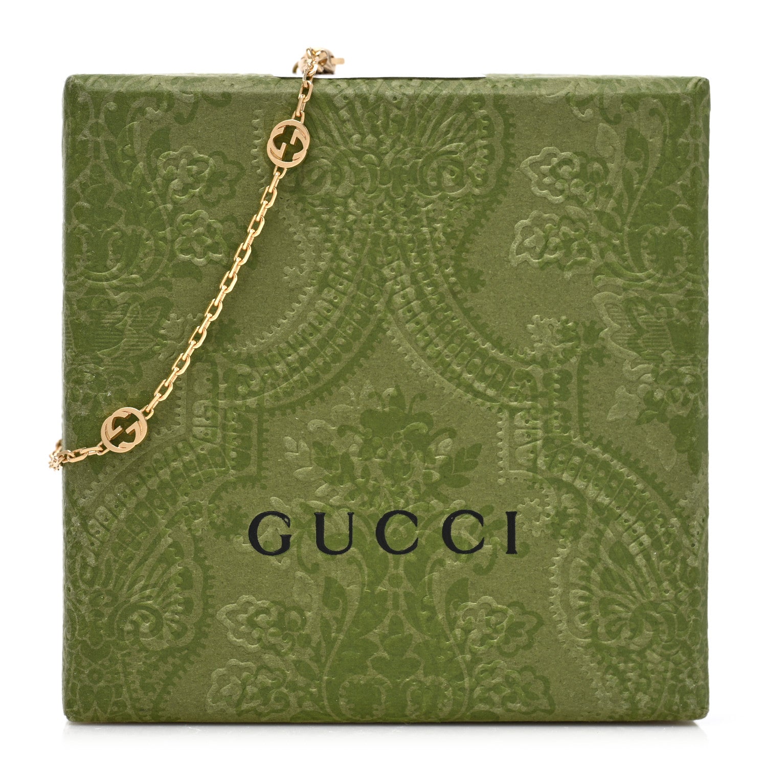 Gucci 18K Yellow Gold Interlocking G Chain Bracelet 4 of 4