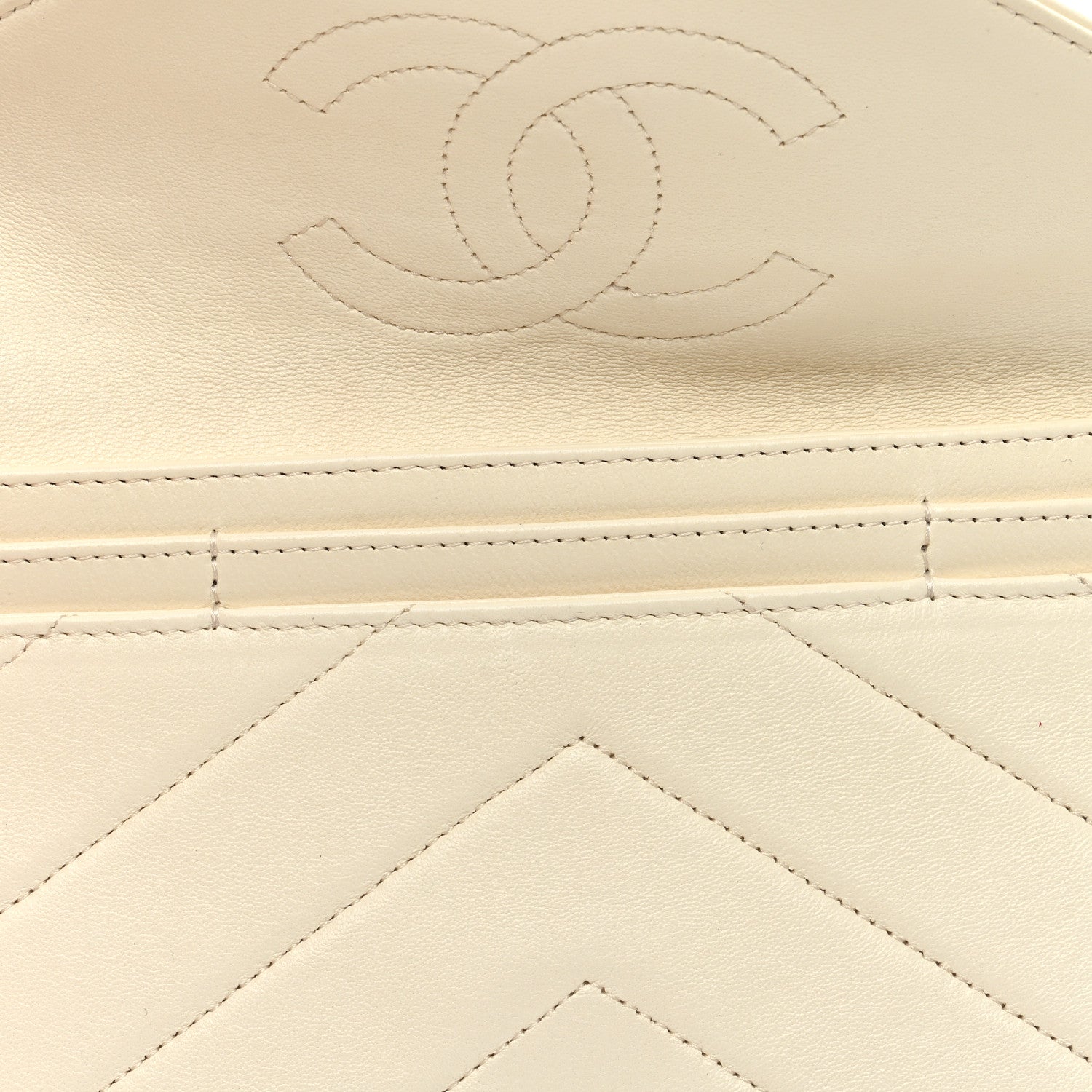 Chanel Lambskin Cocomail Envelope Wallet Insert White 7 of 7