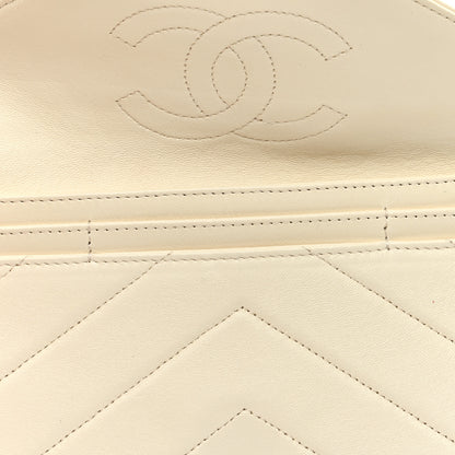 Chanel Lambskin Cocomail Envelope Wallet Insert White 7 of 7