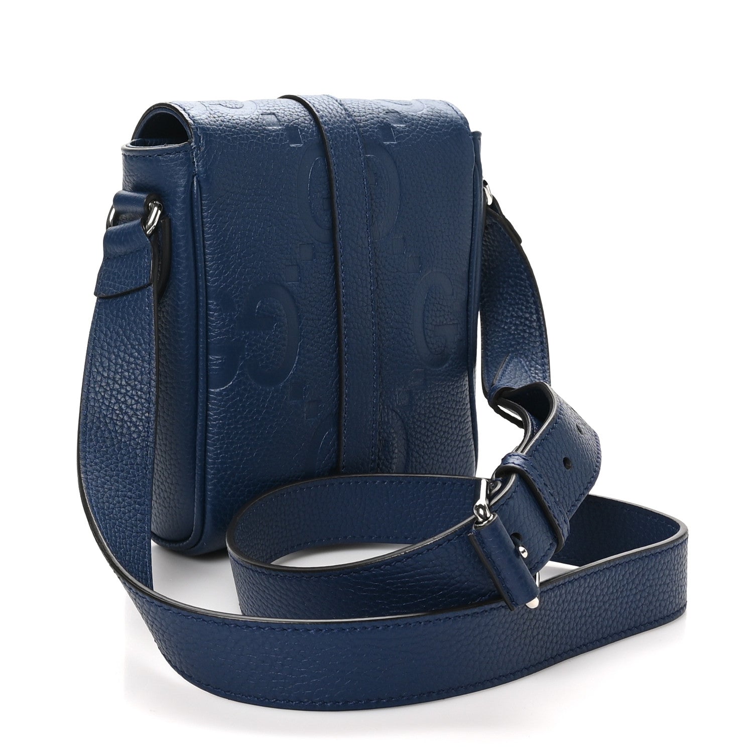 Gucci Piuma Calfskin Jumbo GG Embossed Small Messenger Bag Royale 3 of 10