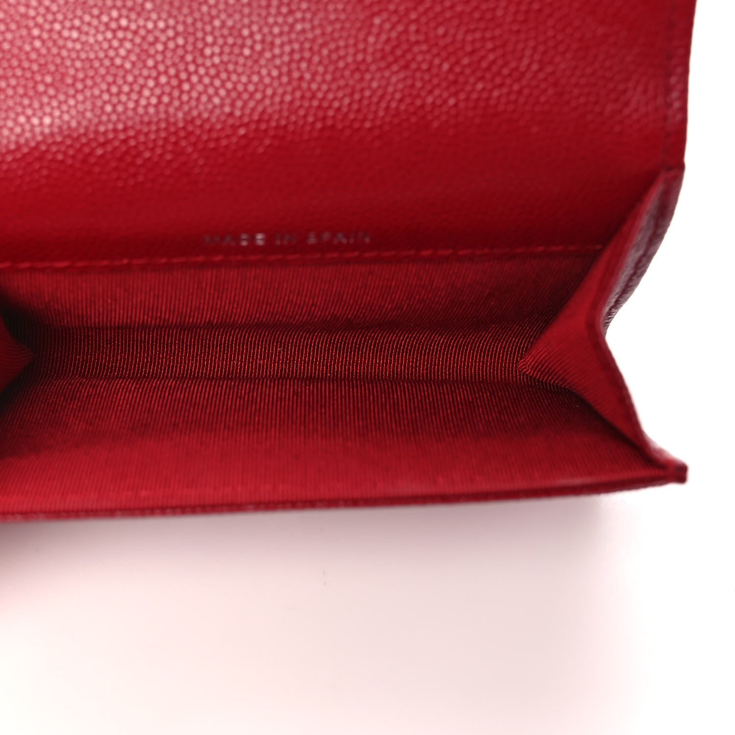 Chanel Caviar Quilted Flap Card Holder Wallet Dark Red 5 of 8