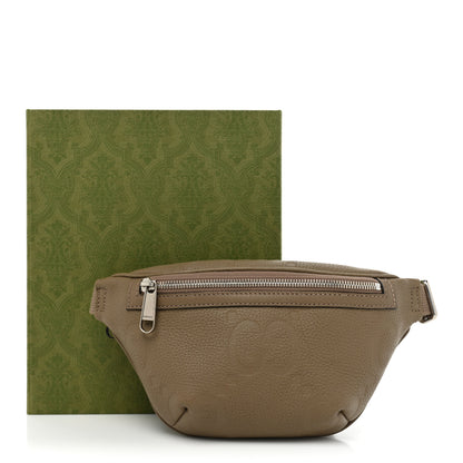 Gucci Piuma Calfskin Jumbo GG Embossed Small Belt Bag Good Taupe 10 of 10