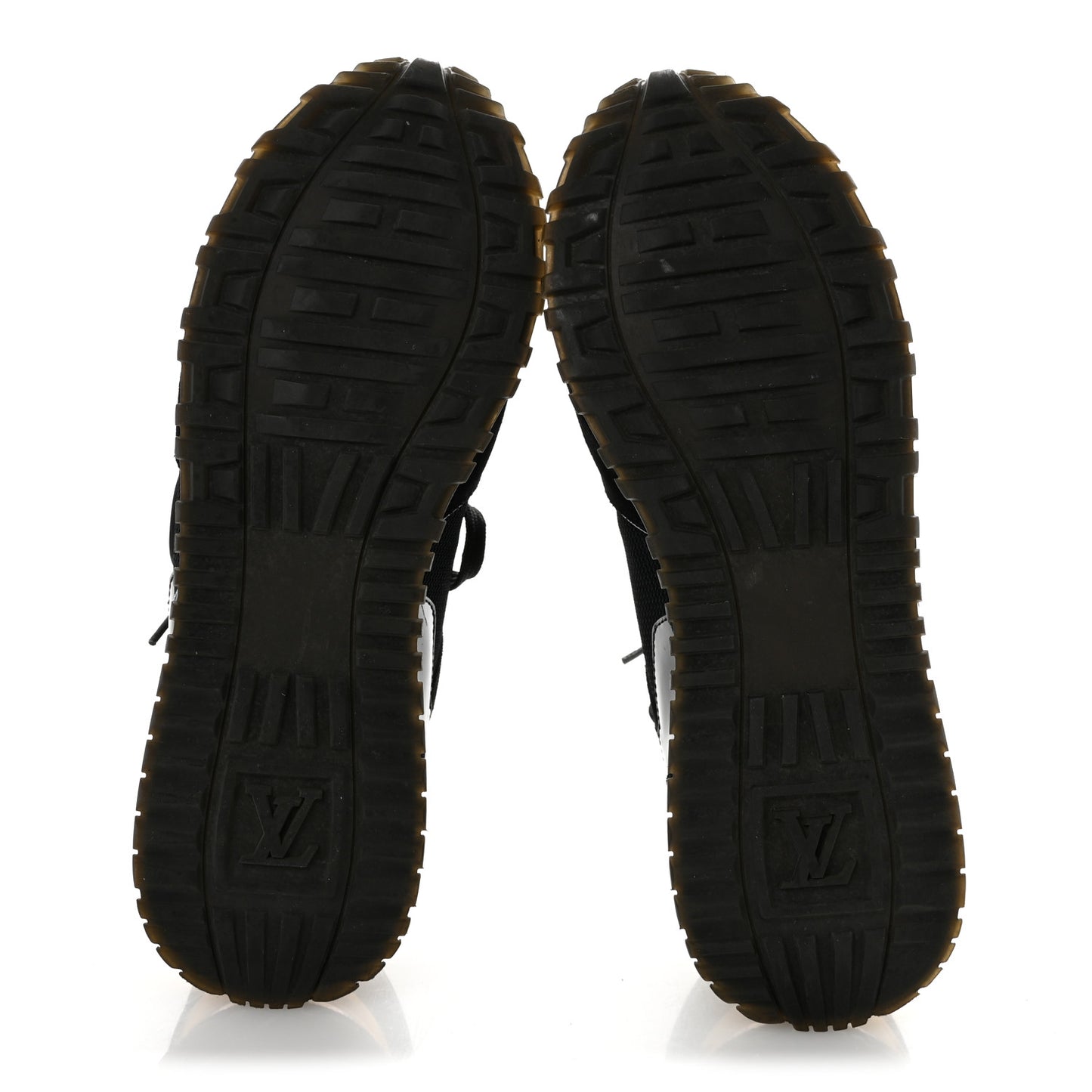 Suede Monogram Run Away Sneakers 37 Black