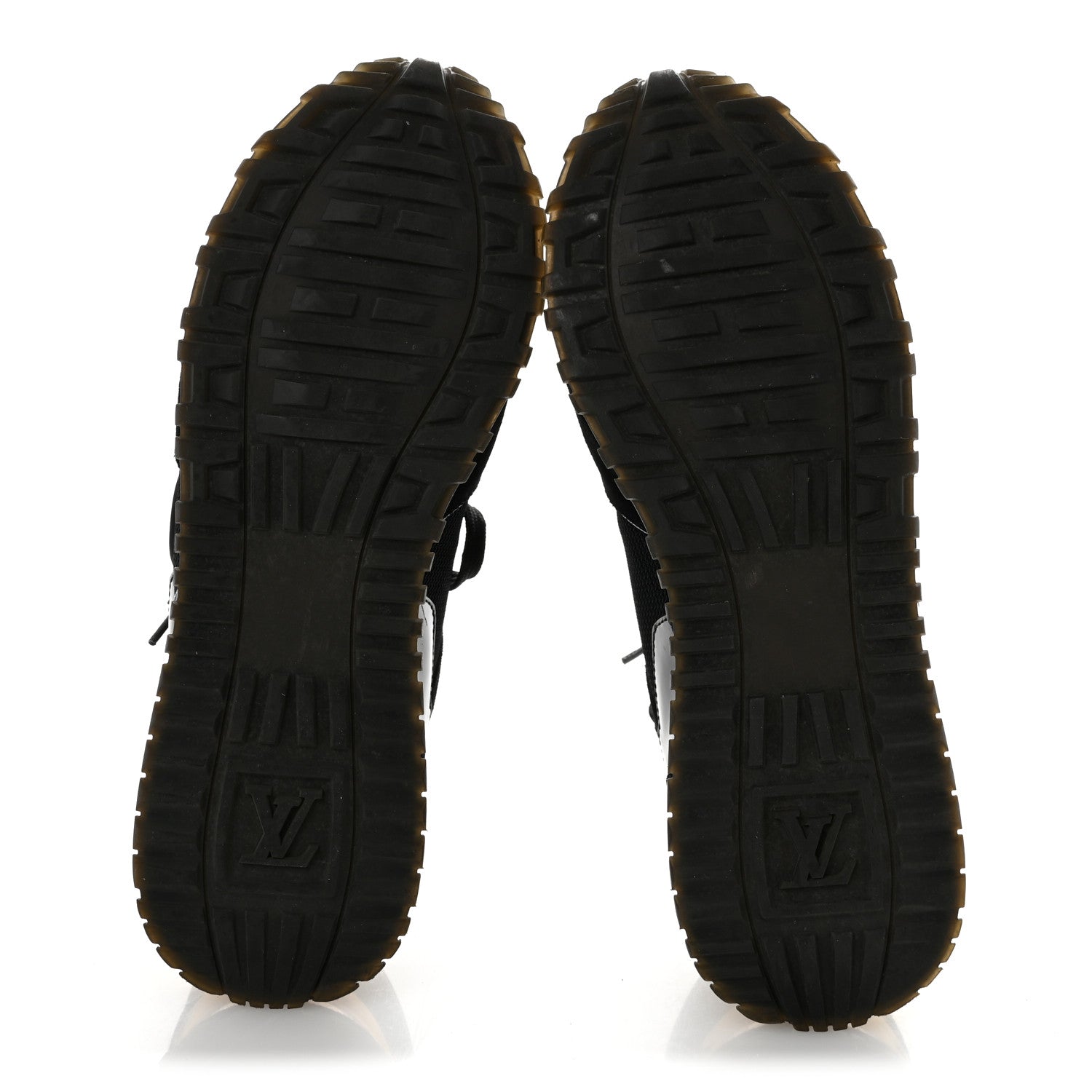 Louis Vuitton Suede Monogram Run Away Sneakers 37 Black 6 of 11