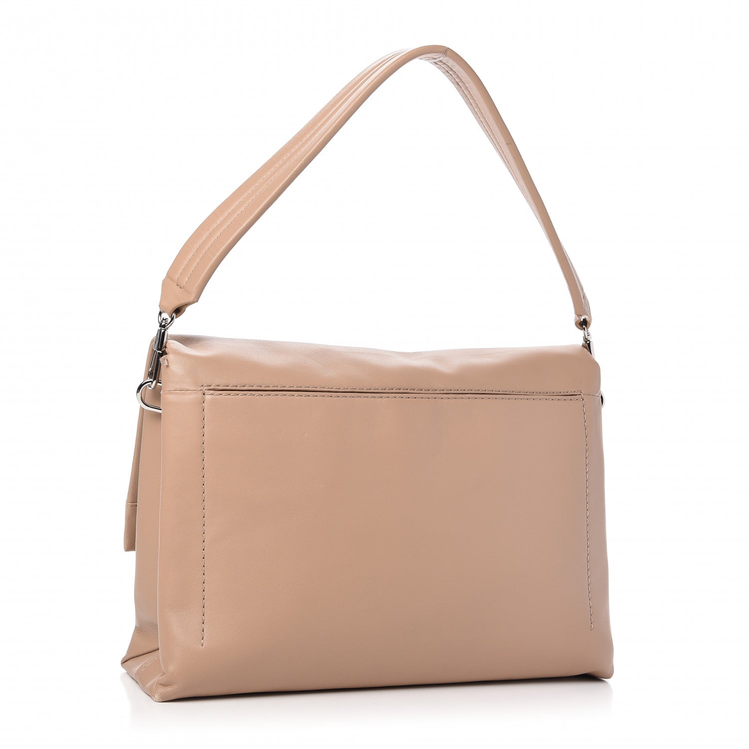 3.1 Phillip Lim Calfskin Oversized Alix Shoulder Bag Beige 4 of 19