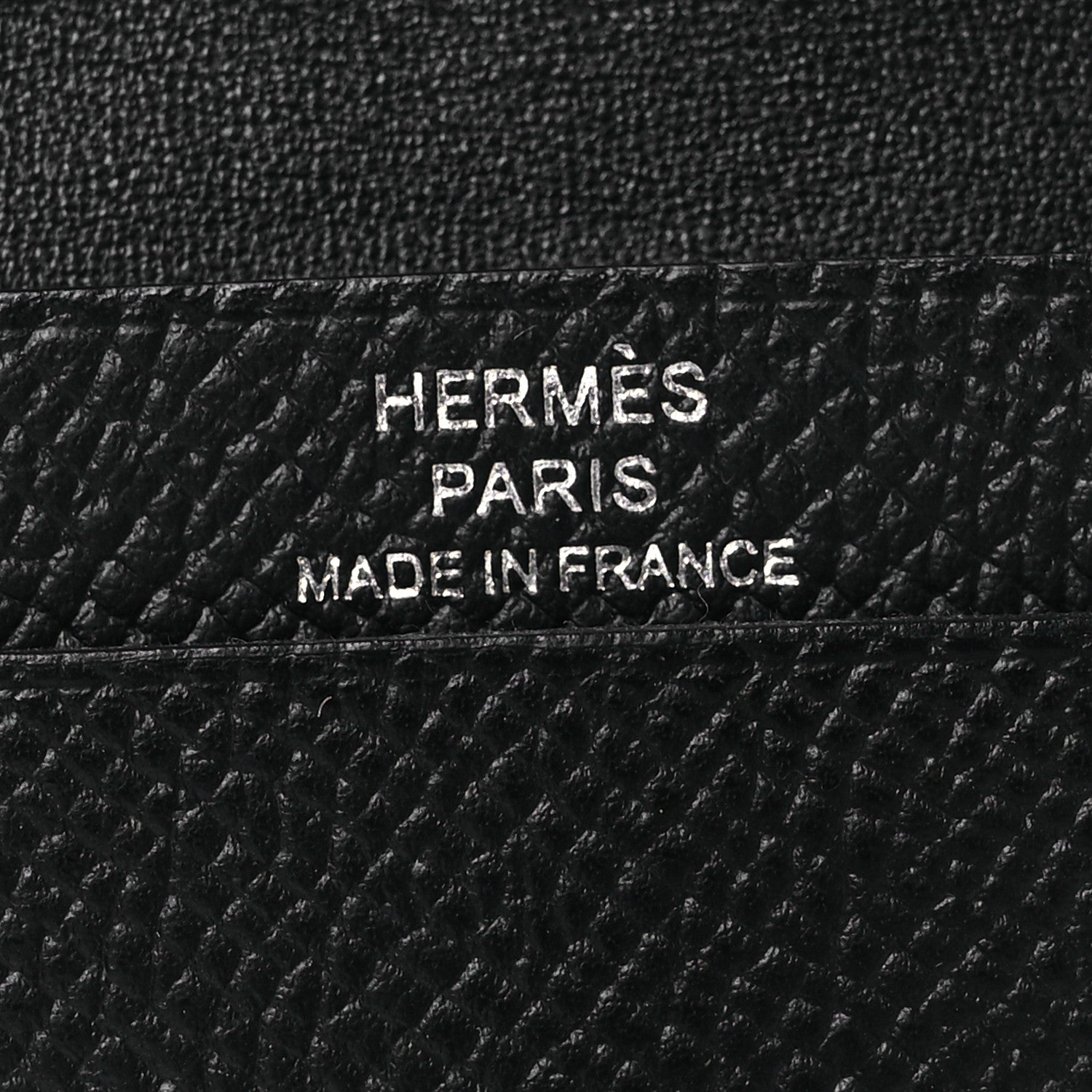 Hermes Epsom Monochrome Bearn Card Holder Wallet Black 8 of 11