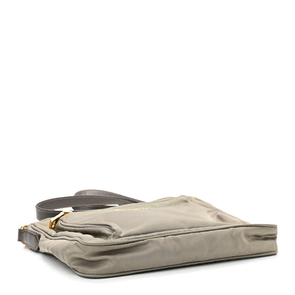 Prada Tessuto Nylon Saffiano Crossbody Bag Green 4 of 11