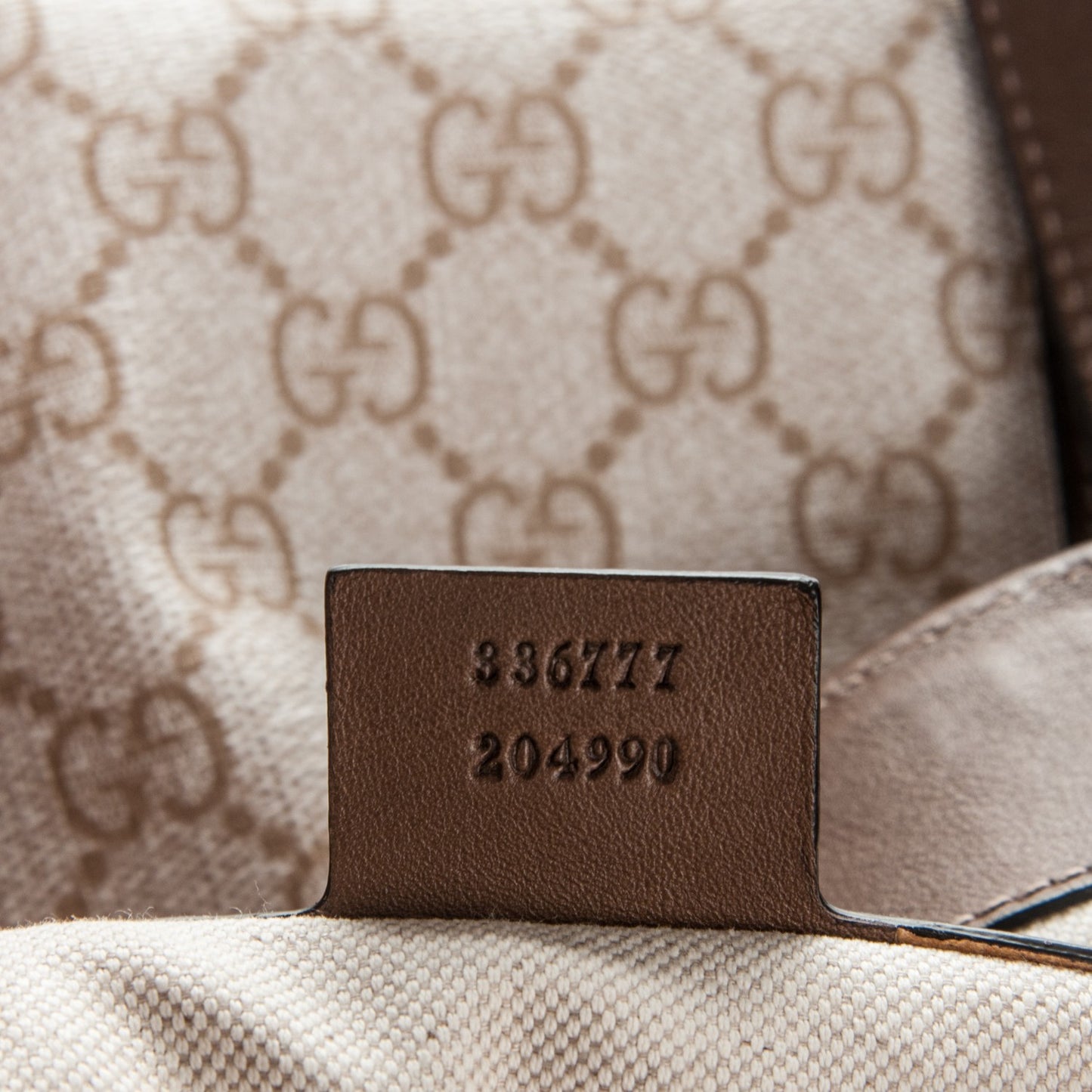 GG Supreme Monogram Calfskin Medium Nice Tote New Mystic White Beige Brown