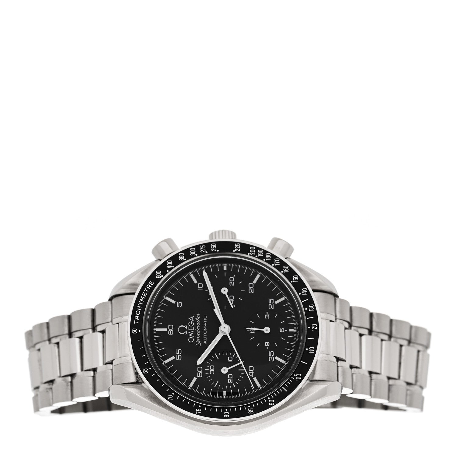 Omega Stainless Steel 39mm Speedmaster Chronograph Automatic Watch Black 3510.50.00 2 of 4