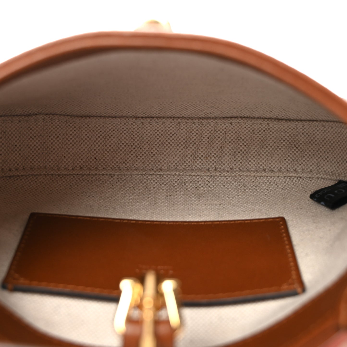New Canvas Charisma Calfskin Crystal GG Monogram Mini Jackie 1961 Hobo Camel Ebony