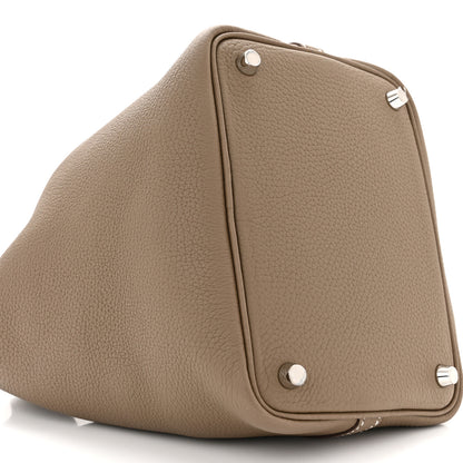 Hermes Taurillon Clemence Picotin Lock 18 PM Etoupe 5 of 11