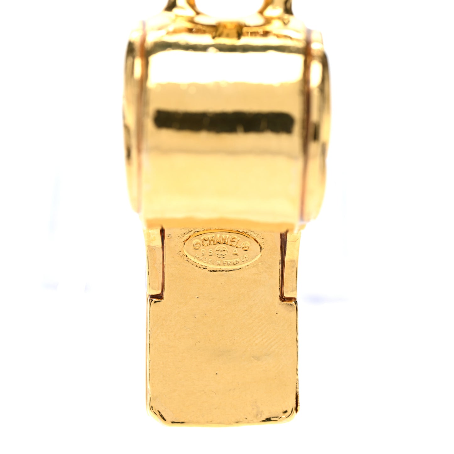 CC Whistle Pendant Necklace Gold