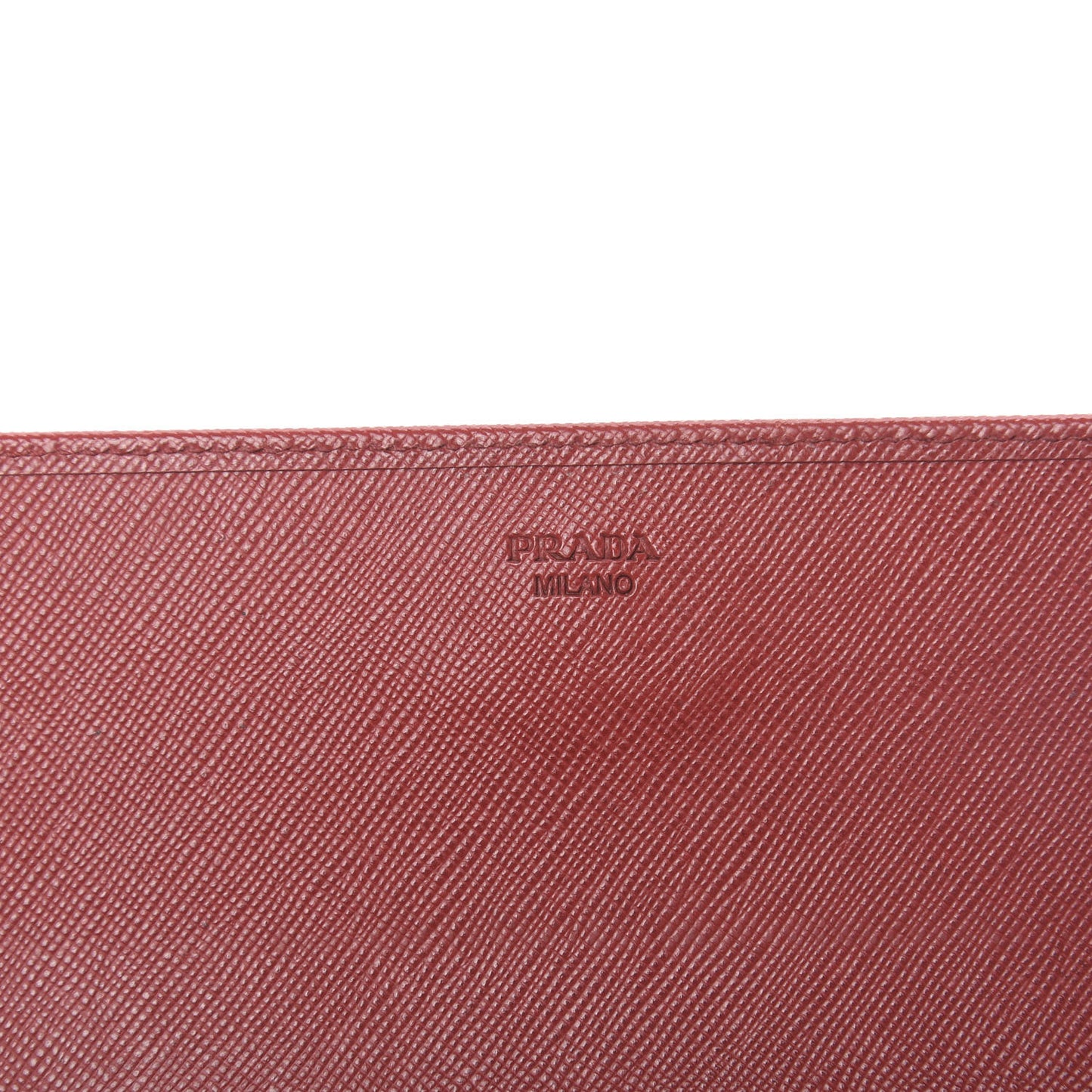 Saffiano Metal Oro Chain Wallet Fuoco