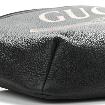Gucci Grained Calfskin Logo Belt Bag Black 8 of 9