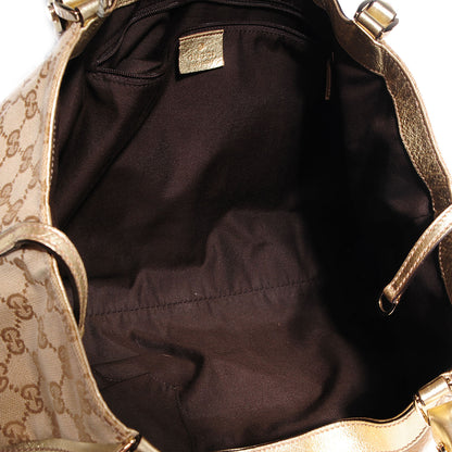 Gucci Monogram Large D Gold Shoulder Bag Metallic Gold 5 of 7