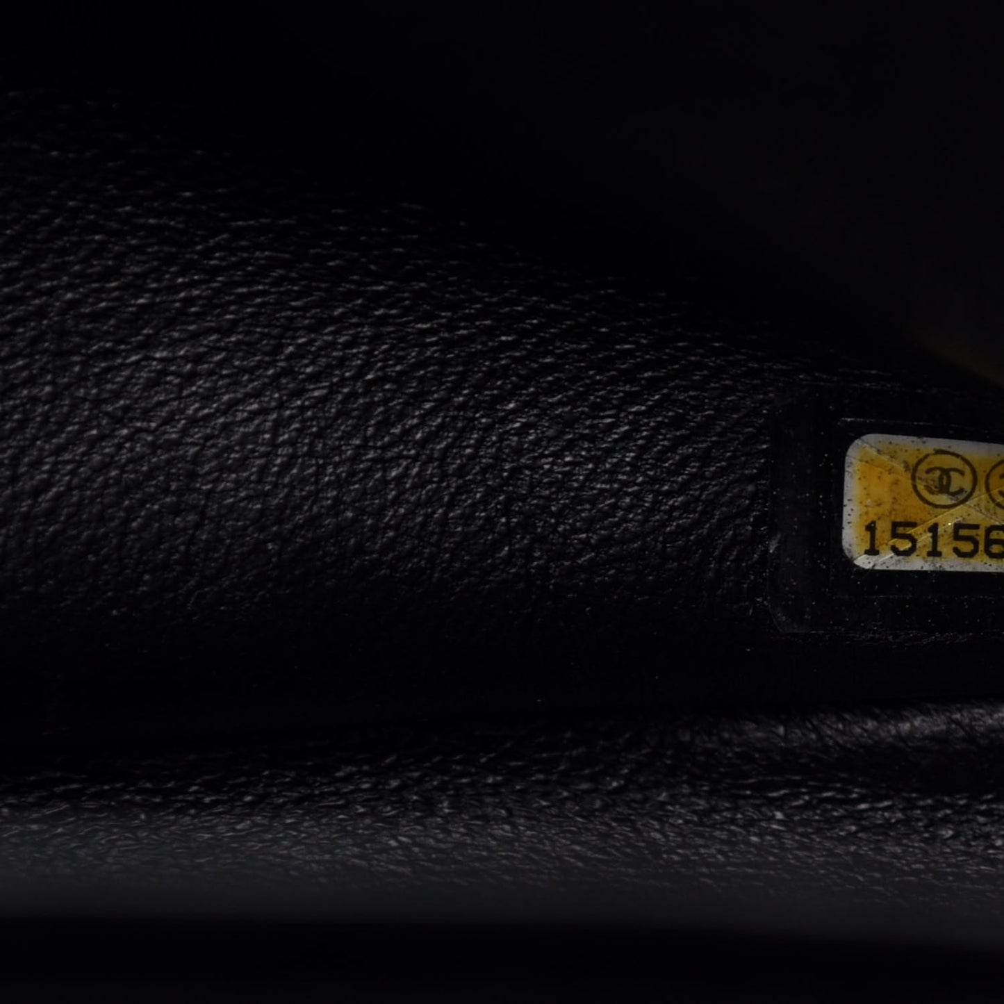 Patent Quilted Jumbo Double Flap Black