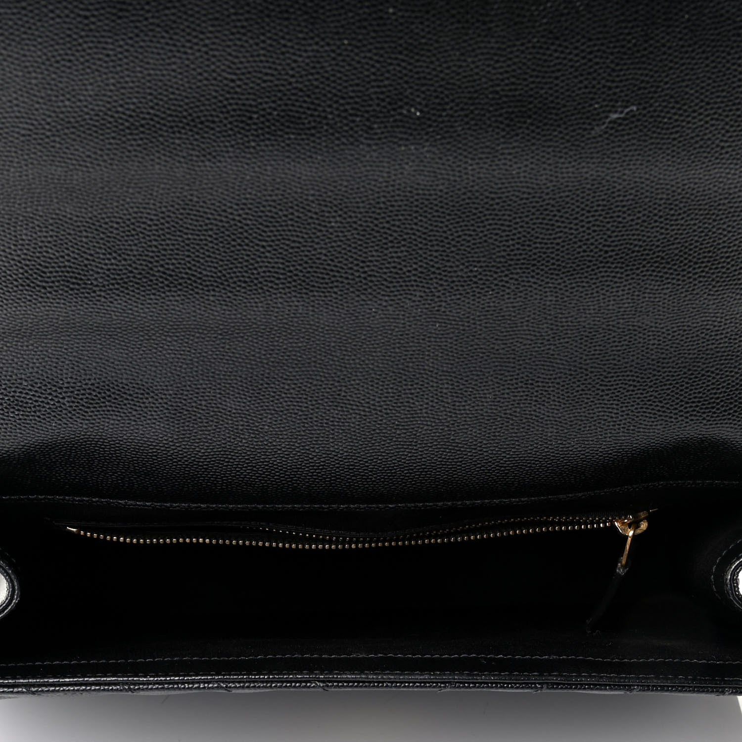 Saint Laurent Grain De Poudre Matelasse Chevron Large Monogram Satchel Black 5 of 7