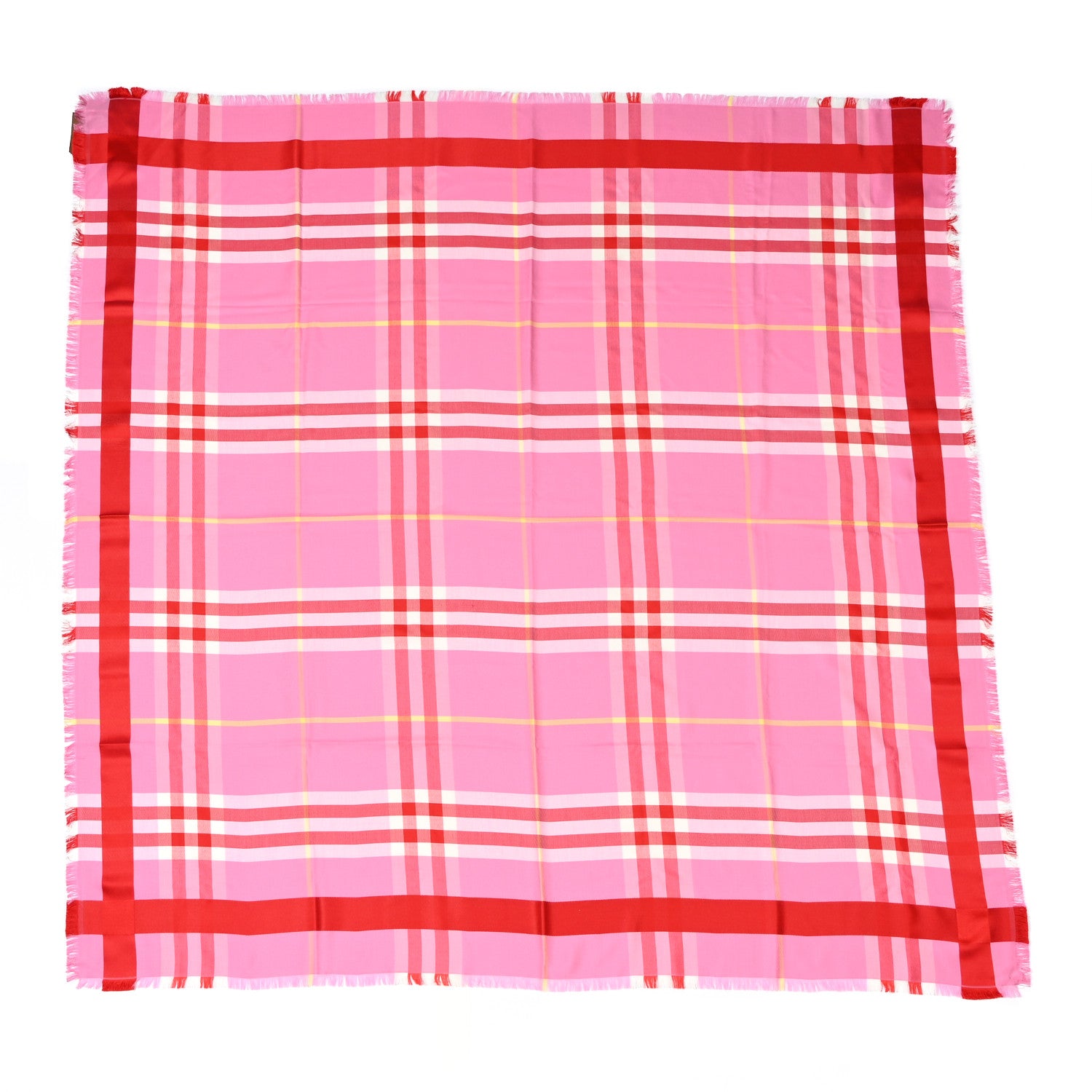 Burberry Wool Silk House Check Lightweight Pink 1 of 4