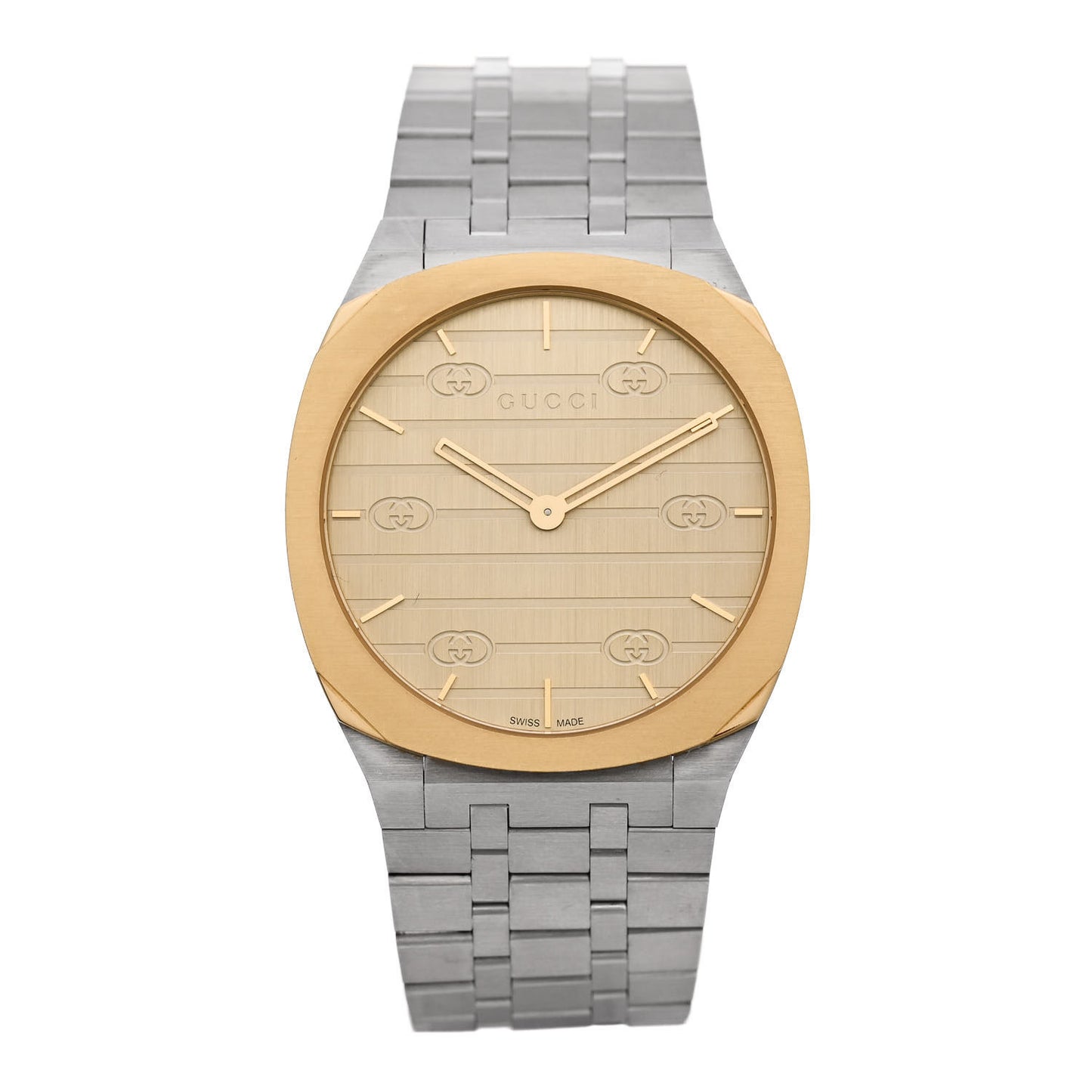 Stainless Steel 38mm 25H Quartz Watch Gold