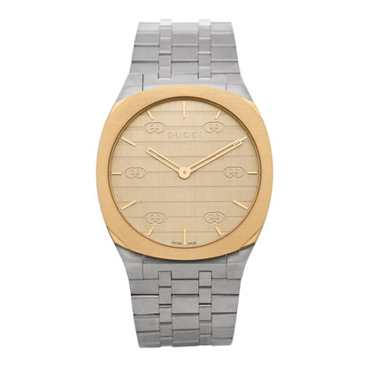Gucci Stainless Steel 38mm 25H Quartz Watch Gold 1 of 5