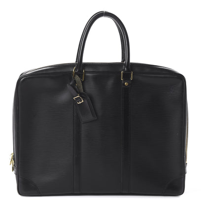 Louis Vuitton Epi Porte-Documents Voyage Briefcase Black 1 of 8