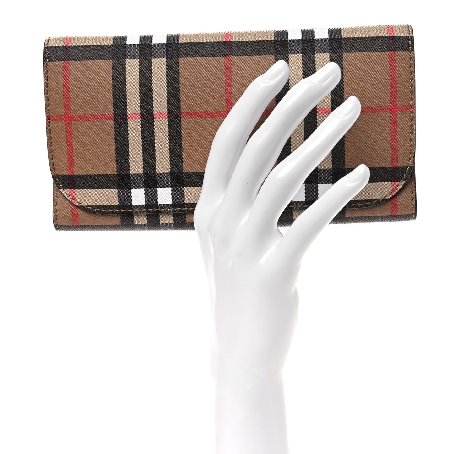 Vintage Check Continental Wallet Black
