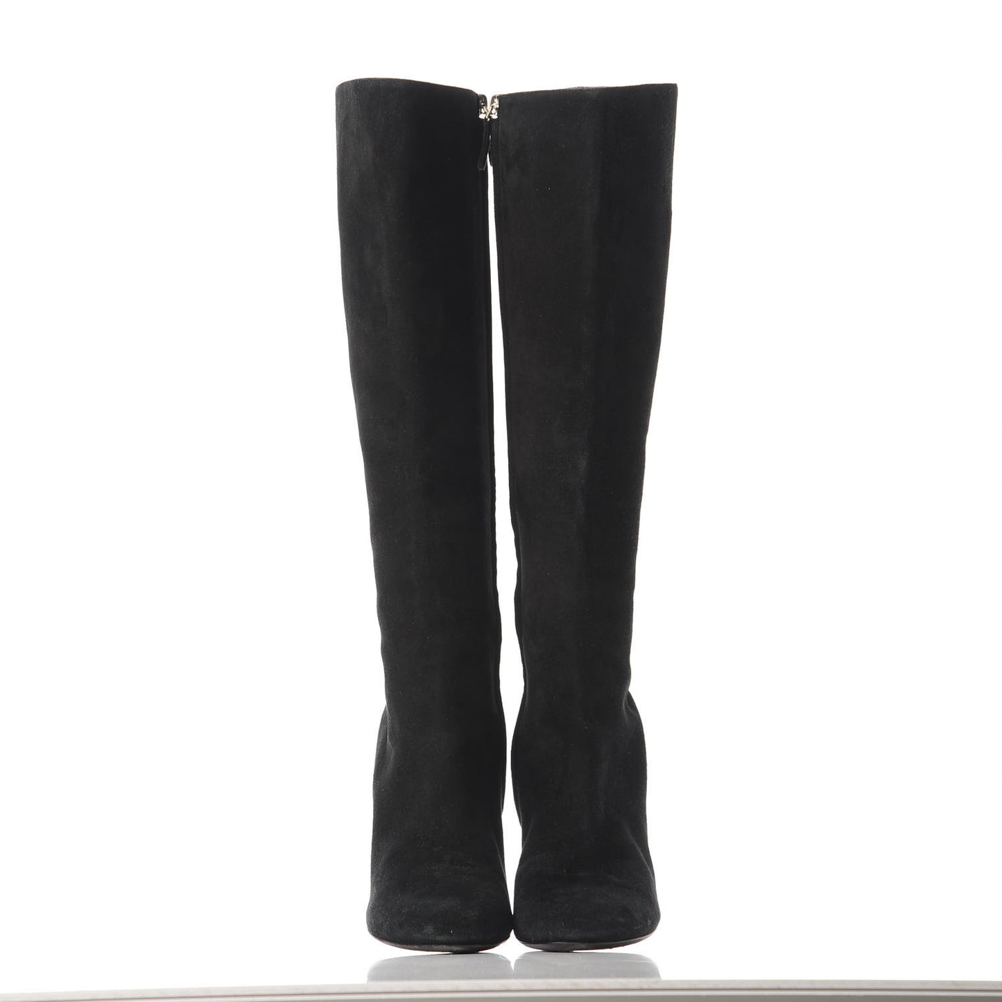 Suede Goatskin Alliance Thigh Boots 40 Black