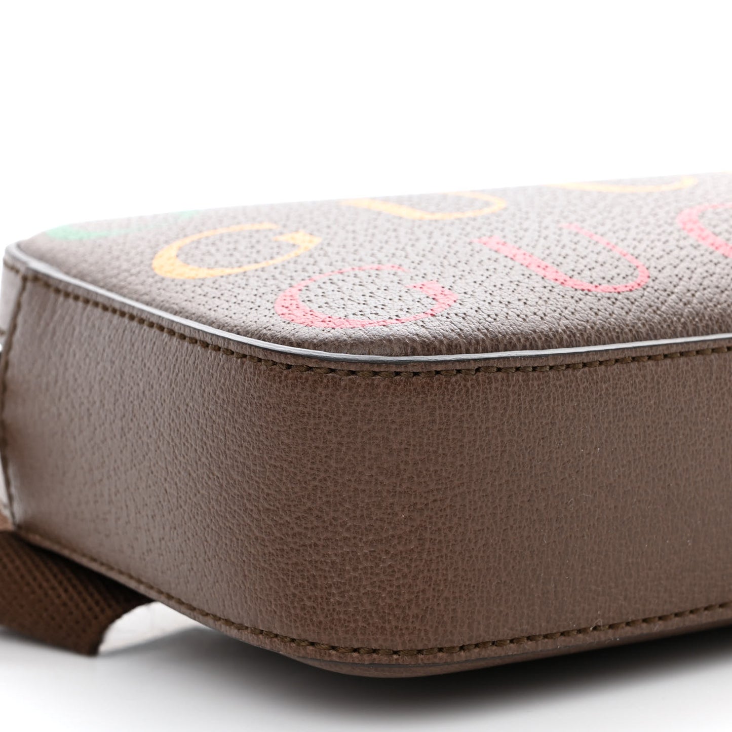 Textured Dollar Calfskin Gucci 100 Aria Belt Bag 80 32 New Acero Multicolor
