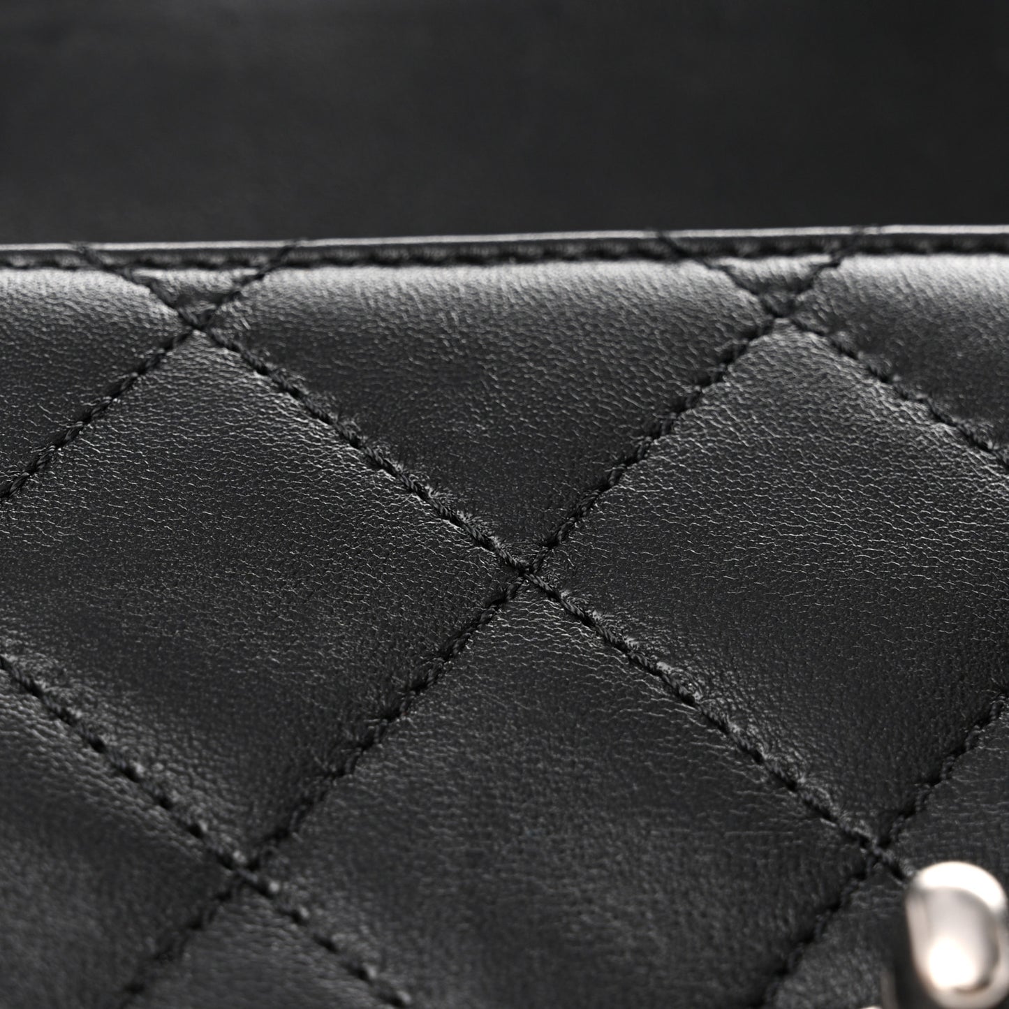 Lambskin Quilted Mini Coco Clips Single Flap Black
