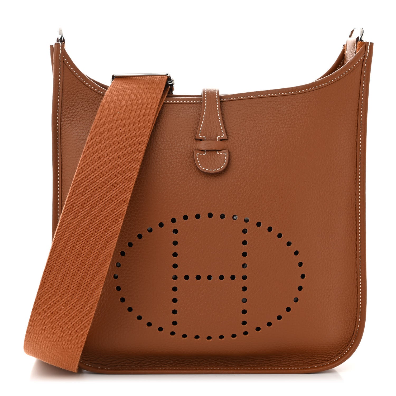 Hermes Taurillon Clemence Evelyne III PM Gold 1 of 11
