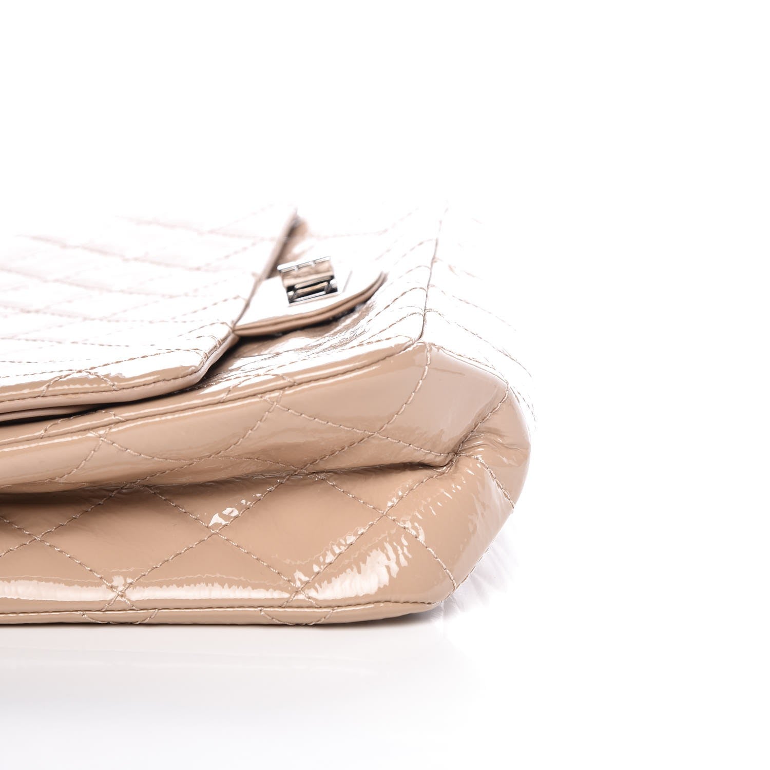 Chanel Distressed Patent Quilted 2.55 Reissue Flap 227 Beige 5 of 8